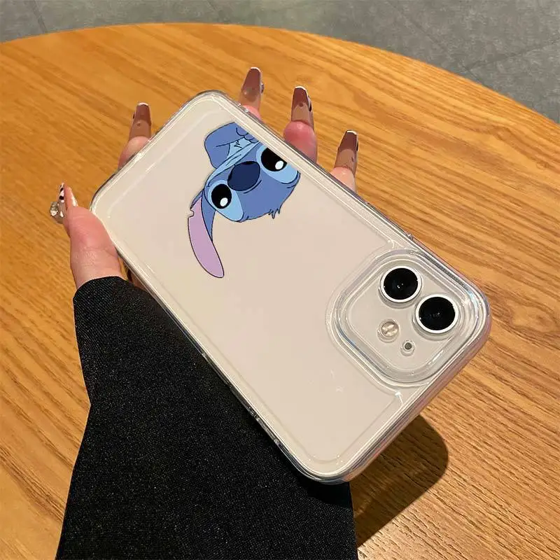 Disney Stitch Phone Case for Apple IPhone 7 8 SE2 7Plus 8Plus XS Max 11 Pro 12 Pro TPU Phone Back Cover Cute Cartoon Shell Gifts