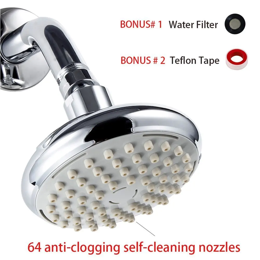 

Hotel Engineering 4 Inch Single Function Shower Nozzle Air Intake Oxygen Water Saving Rain Shower Shower Small Nozzle