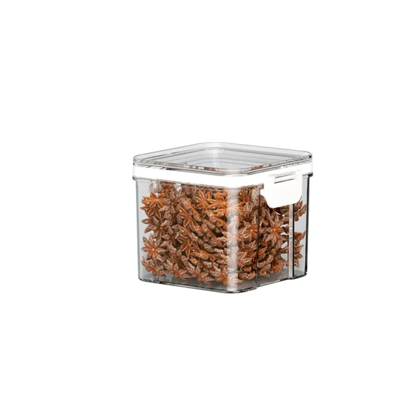 Airtight Food Storage Container Kitchen Pantry Organizer BPA-Free Plastic Sealed Jar for Cereal Grain Flour Sugar Tea Spices Dry