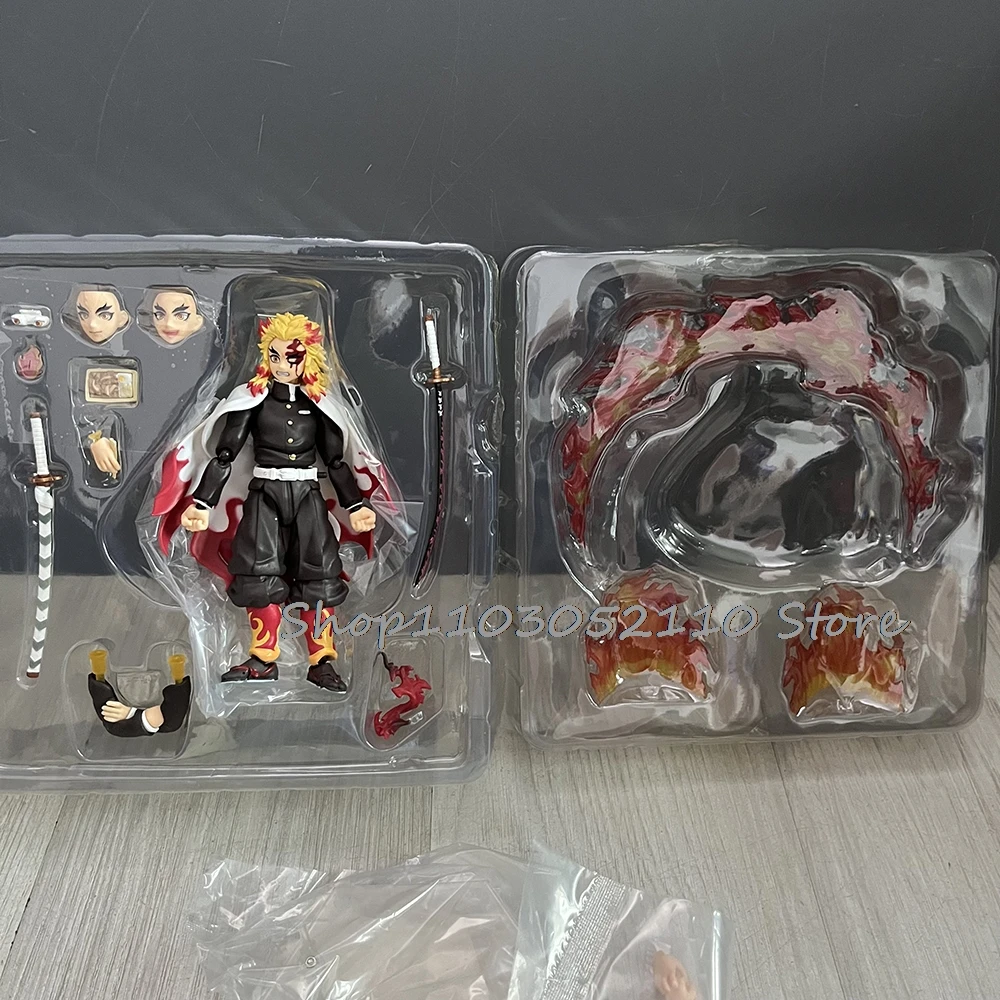 Figma Demon Slayer Figura Kimetsu no Yaiba Rengoku Kyoujurou 553 Tanjirou 498 Agatsuma Zenitsu 522 Kamado Nezuko Kamado 508 Regalo