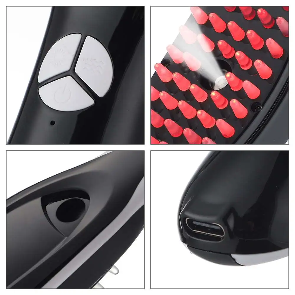 Pijat Kulit Kepala Mikro: Pijat Meridian Ganda, Rambut Rontok/Sirkulasi Buruk, Meredakan Ketegangan, Lembut Tanpa Tarikan, Rumah/Kantor