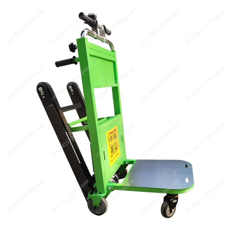 120kg Electric Stair Climbing Car, Hand Trolley Climbing Cart Crawler-type Up And Down Stair Climber Folding Hand Trolley