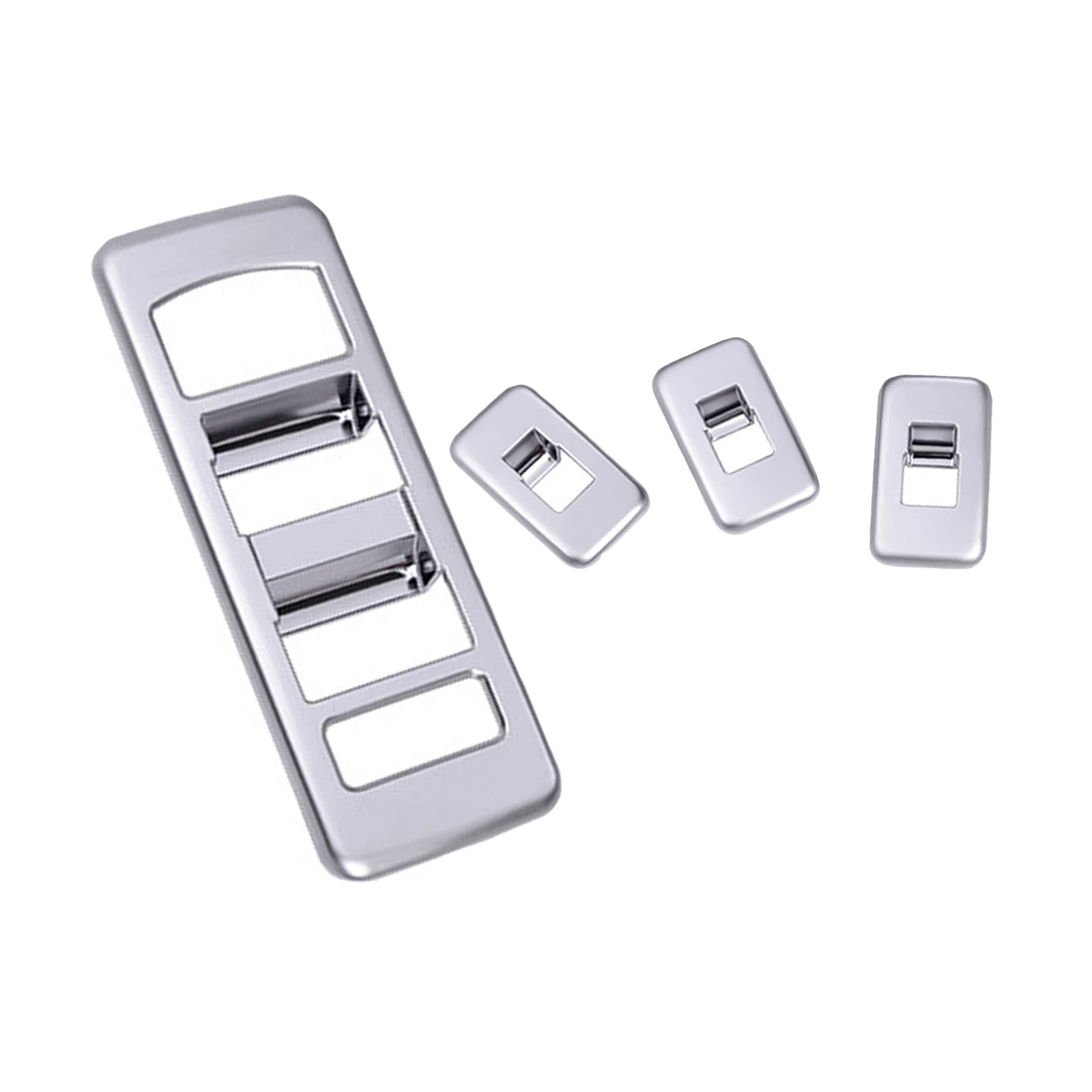 Color May Vary Car Modification Matte Silver Glasses Lift Lock Direct Replacement Trim 4 Pieces Set Easy Installation