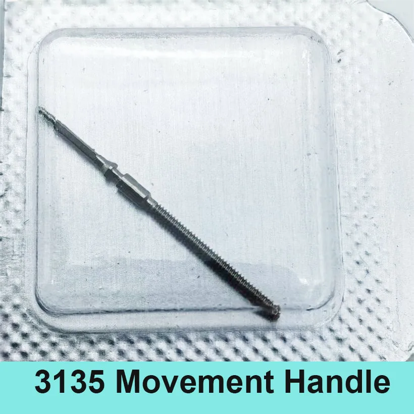 ملحقات الساعة مناسبة لمقبض الحركة الميكانيكية الأصلي 3135 3135 حركة ضبط أجزاء إصلاح مقبض الوقت #2