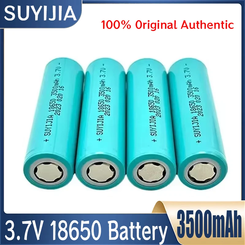 Original 18650 Power Battery 3.7V 3500mAh Lithium Rechargeable Batteries Flashlight Walkie-talkie Toy Power Tools Backup Battery