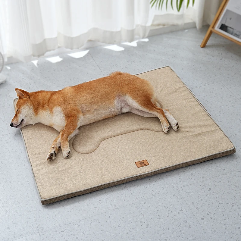 Washable Bone-Stitch Dog Mat