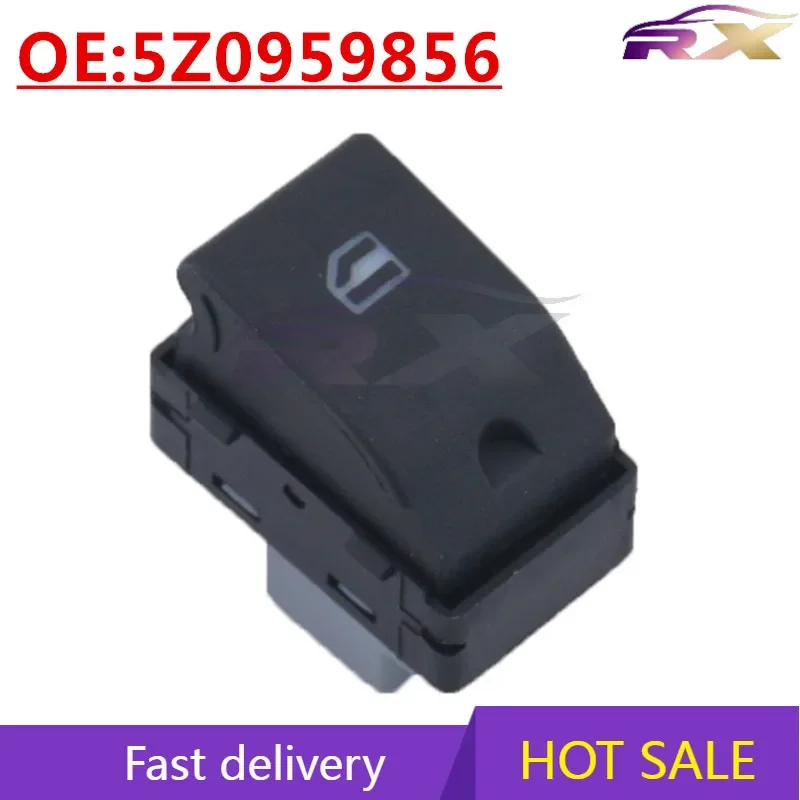 

НОВИНКА: 5Z0959856 Подходит для Volkswagen Polo 2002-2009, переключатель стеклоподъемника, управление электростеклоподъемниками, одинарный переключатель