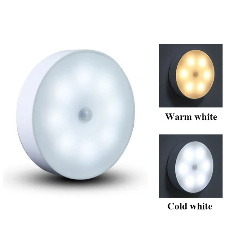 الأصلي الذكية Led ضوء الليل USB قابلة للشحن الاستشعار أضواء ليلية ضوء تحت الكابين خزانة مصباح المطبخ غرفة نوم الديكور