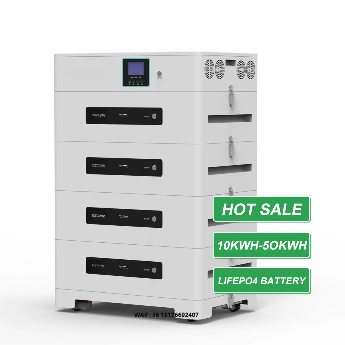 20kWh/30kWh/40kWh/50kWh Home Energy Storage All-in-One Stackable Solar System Battery for Home Use