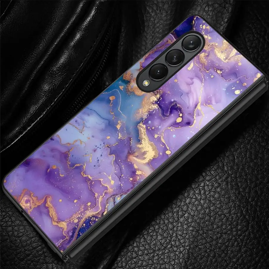 Phone Shell Funda Case for Samsung Galaxy Z Fold 8 Ultra ZFold7 ZFold5 Z Fold 7 6 5 4 3 ZFold4 ZFold3 ZFold6 Purple Advanced