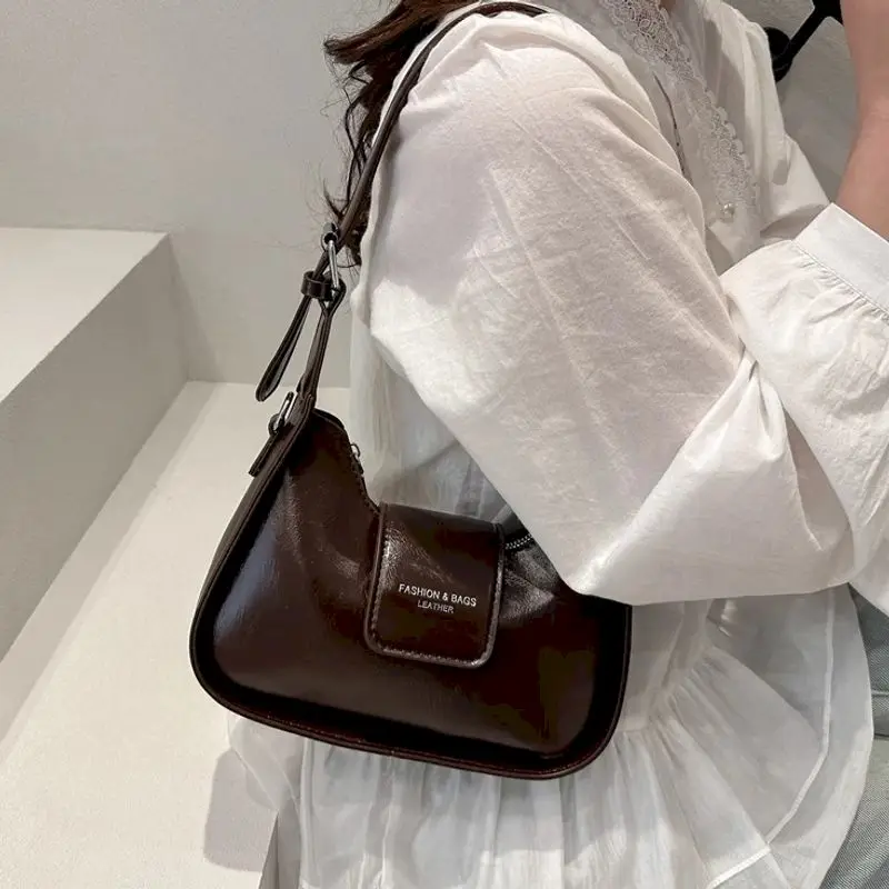 

Elegant Shoulder Bags for Women Solid Korean Style Versatile Crossbody Bags Aesthetic Lady Fashion Luxury Bags Hot Selling Item