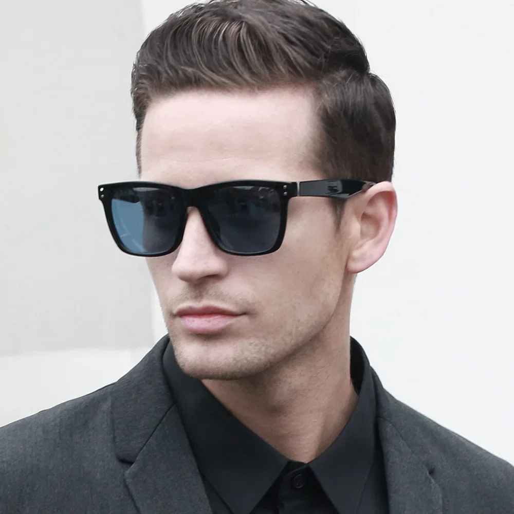 نظارات شمسية مستقطبة مربعة عصرية من KIZN للرجال والنساء UV400 TR90 نظارات شمسية عصرية ملونة للقيادة 7018 #3