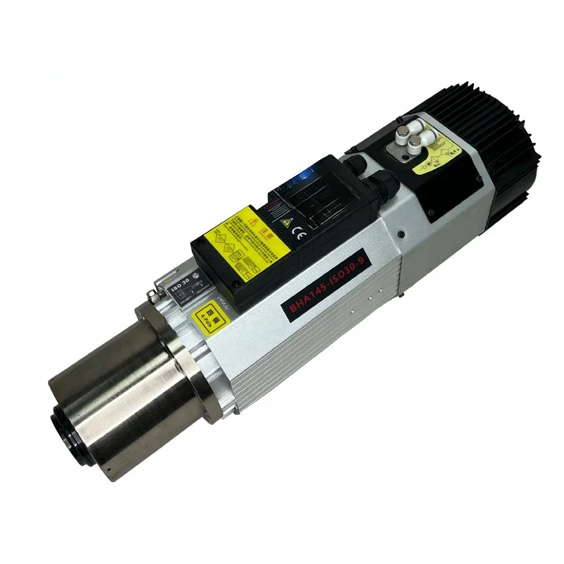 Direct drive ISO30 220V 380V ER32 air-cooled short nose 9kw ATC CNC lathe spindle motor