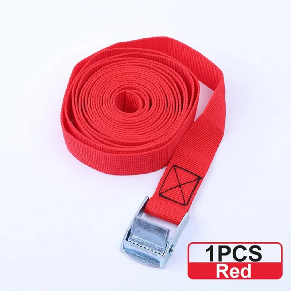 2M Nylon Lashing Strap with Zinc Buckle for Fast Cargo Tie Down Securing Luggage Motorcycles and Trailer Loads