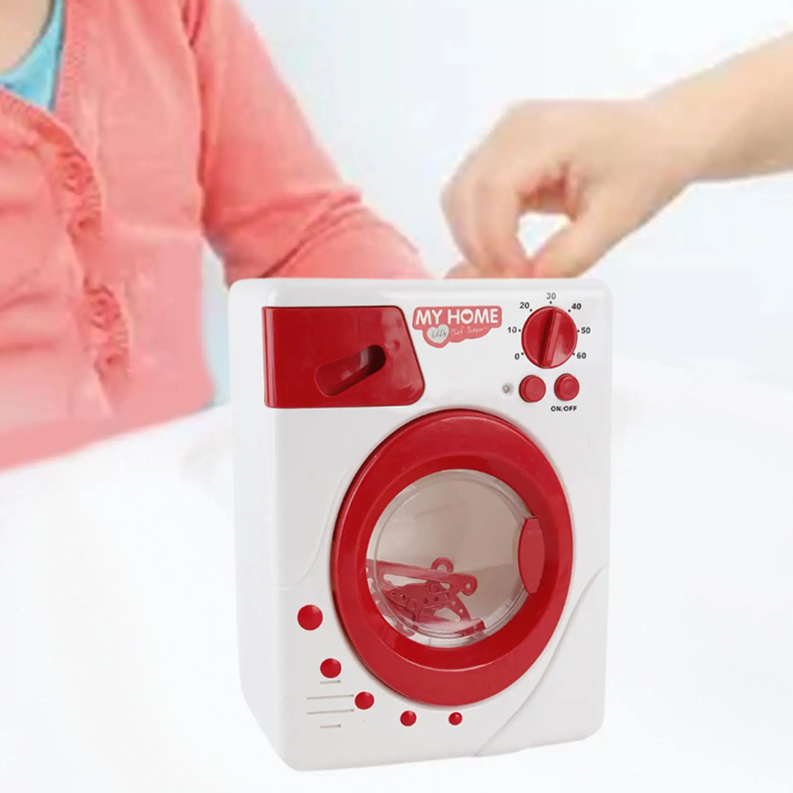 Washing Machine Toy Role Play Set Developmental Parent Child Game Miniature Appliances Children Pretend Play Toy Boys Girls