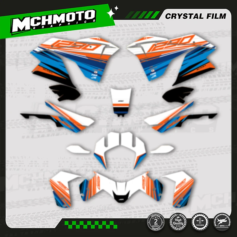 

MCHMFG Motorcycle Graphics Plastic Decals Adhesive Stickers Kits For KTM ADV 1290 R S 2017 2018 2019 2020