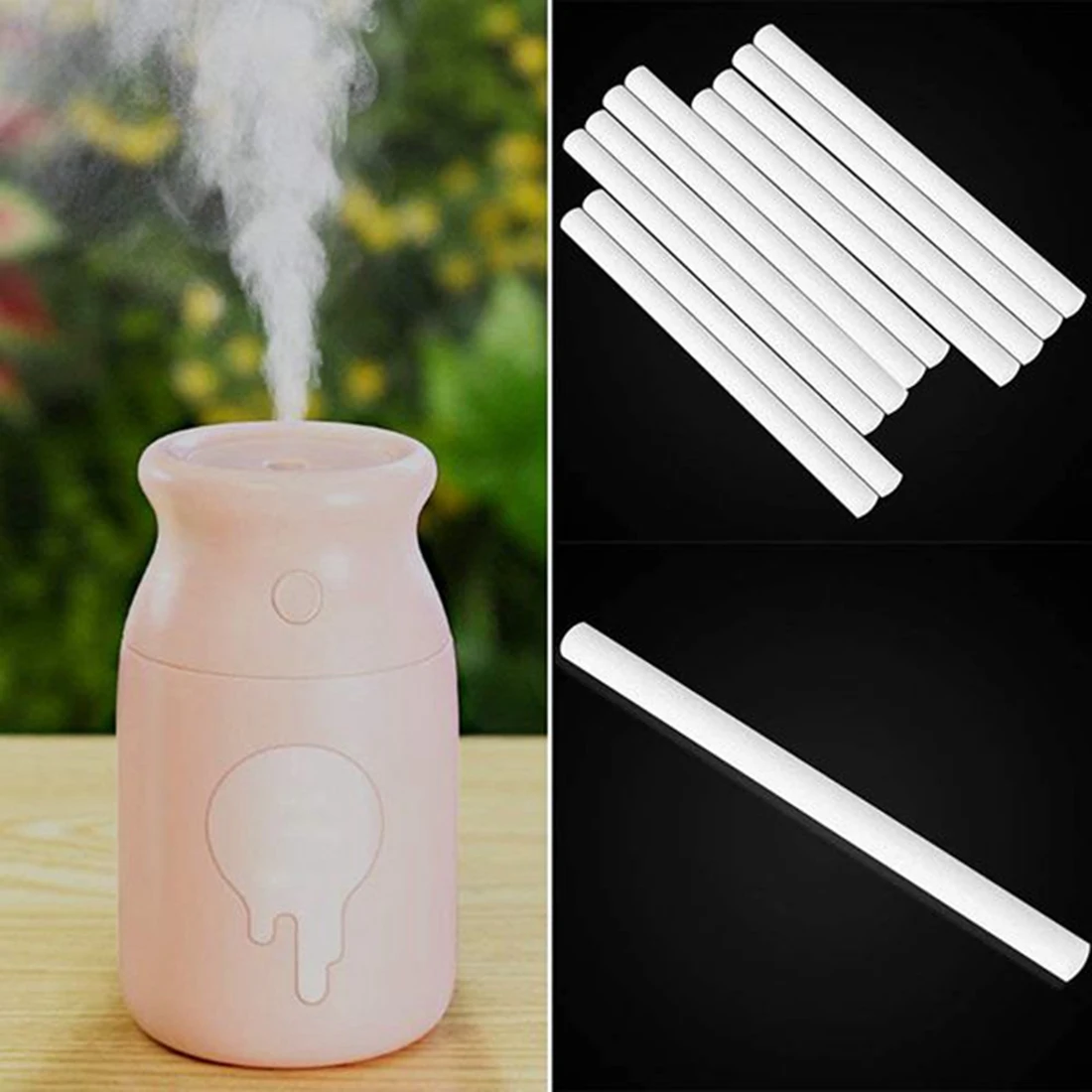 Bâtonnets de filtre en coton pour humidificateur de voiture, bâtons de recharge, mèches de remplacement pour diffuseur d'arôme à ultrasons portable, 50 pièces