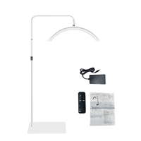 Half Moon Floor Fill Light Bi Color Temperature 3200K-5600K LED Video Light with  Floor Light Stand