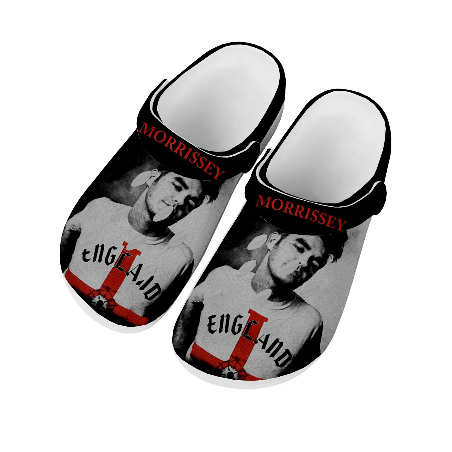 Morrissey Rock Singer Home Clogs Custom Water Shoes Mens Womens Teenager Shoe Garden Clog Breathable Beach Hole Slippers White