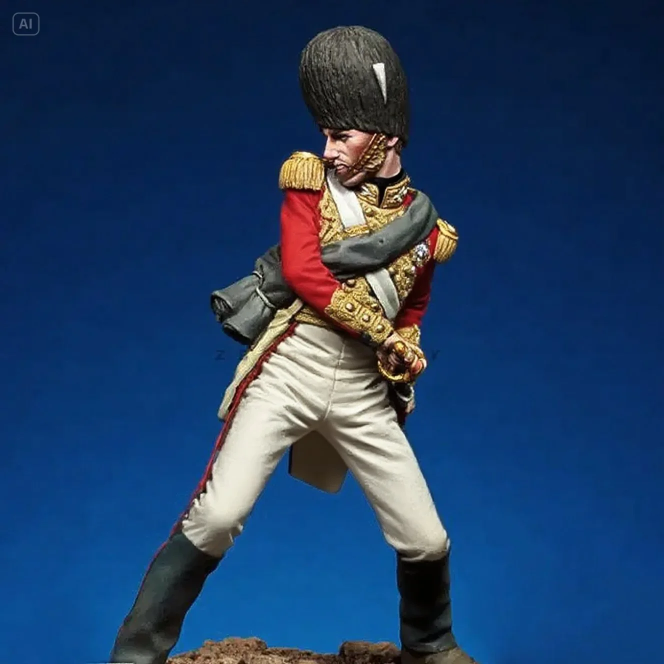 54mm Resin soldier Napoleon soldier colorless self-assembly A-2063