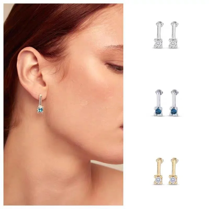 

Spanish UNODE50 Exquisite Crystal Earrings Mini Handmade Light Luxury Celebration Send Girlfriend Advanced Sensors