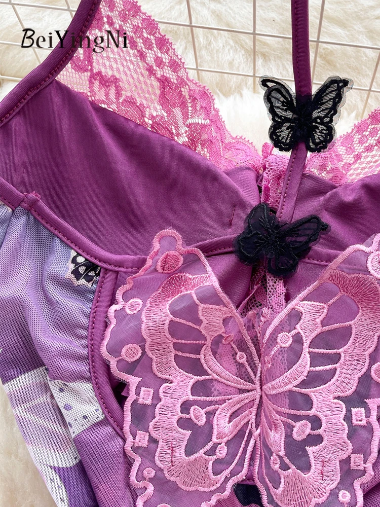 Beiyingni セクシーなナイトパーティーボディコンドレス女性花柄レーススプライシングホルターミニドレスレディースカジュアルストレッチ Vestidos