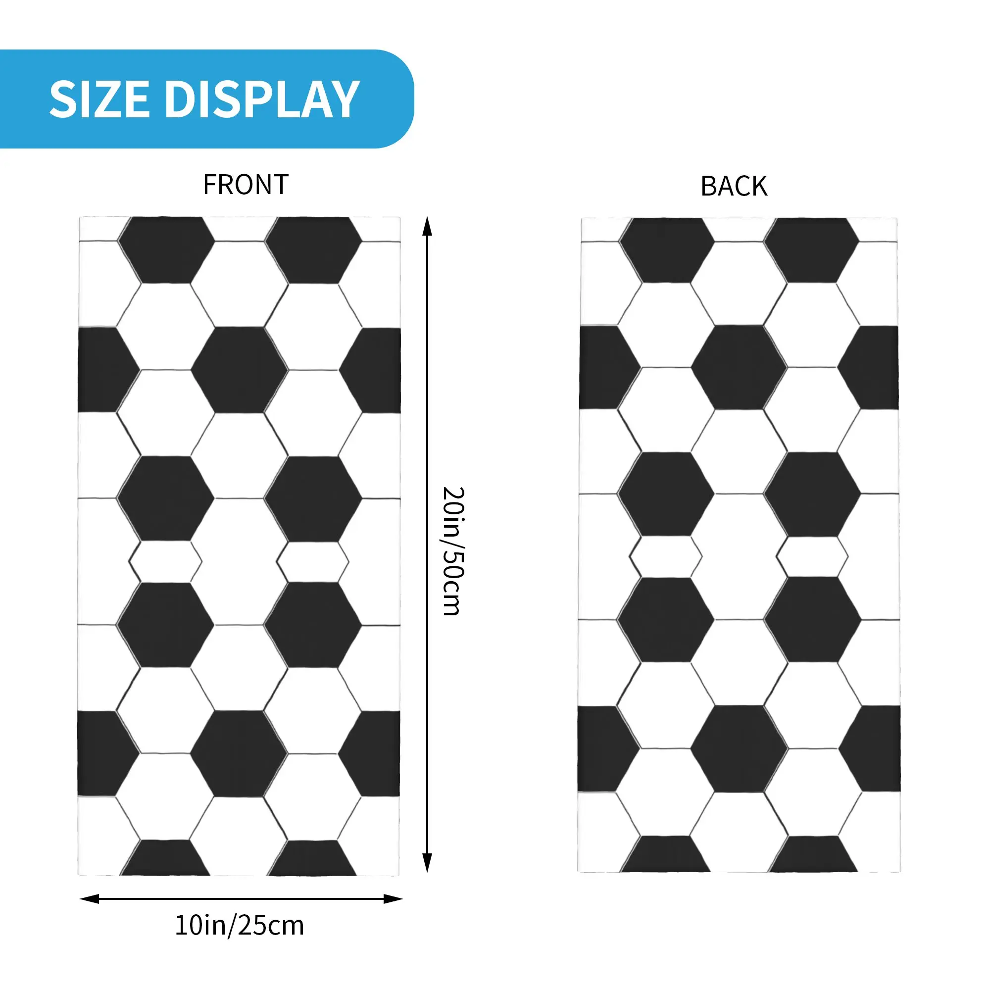 Custom Football  Soccer  Bandana Winter Neck Warmer Men Windproof Wrap Face Scarf for Hiking  Gaiter Headband