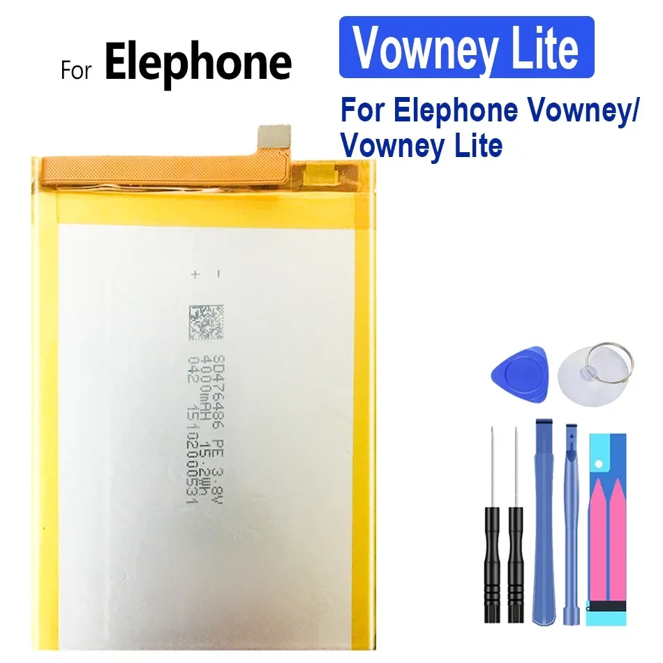 Аккумулятор для Elephone Vowney, Vowney Lite, 4000 мАч