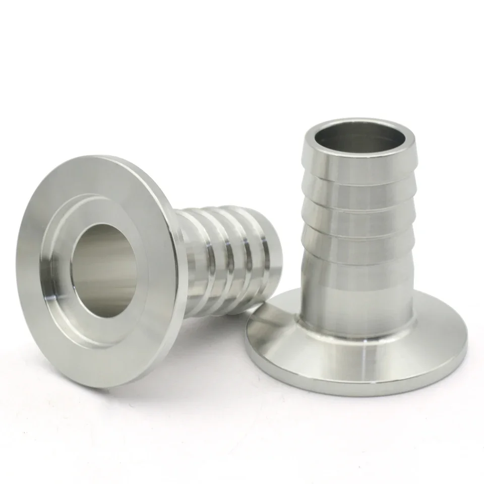 KF16 KF25 KF40 KF50 Vacuum Hose Coupling with Flange Mounting for 22 mm ID Tubing – Precision Cast SS304 Adapter with Outer Diam