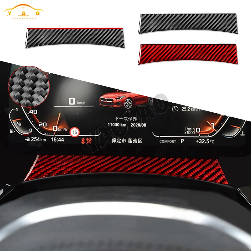 

Carbon Fiber Dashboard Instrument Panel Stickers For BMW Z4 G29 2019-2022 Car Interior Accessories