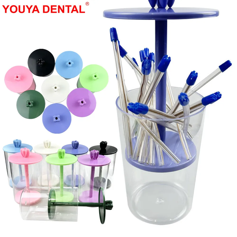 

1pc Dental Saliva Ejector Dispenser Storage Box Case Suction Tips Aspirator Holder Organizer Dentist Spray Nozzle Tube Container