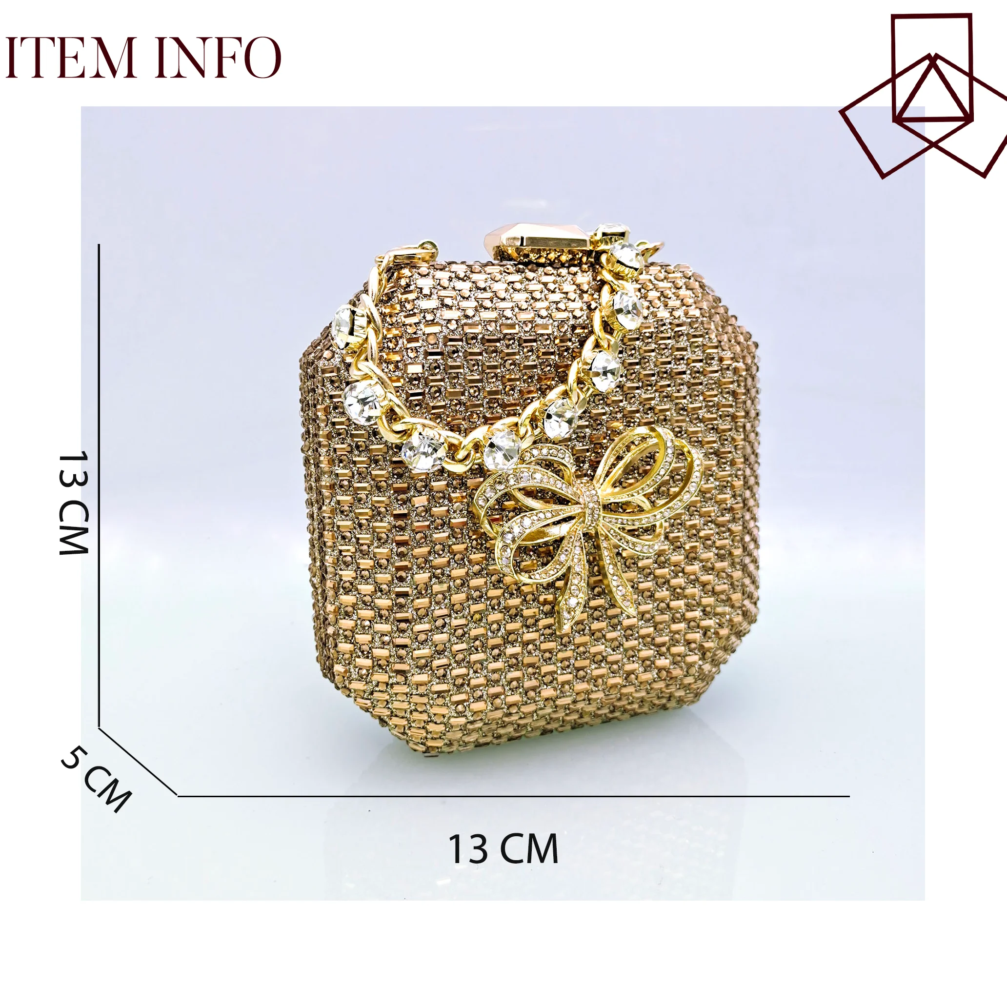 QSGFC2024 Top Design Brand Gold Crystal intarsiato tacchi alti a punta e borsa Set eleganti sandali da donna scarpe da festa di nozze