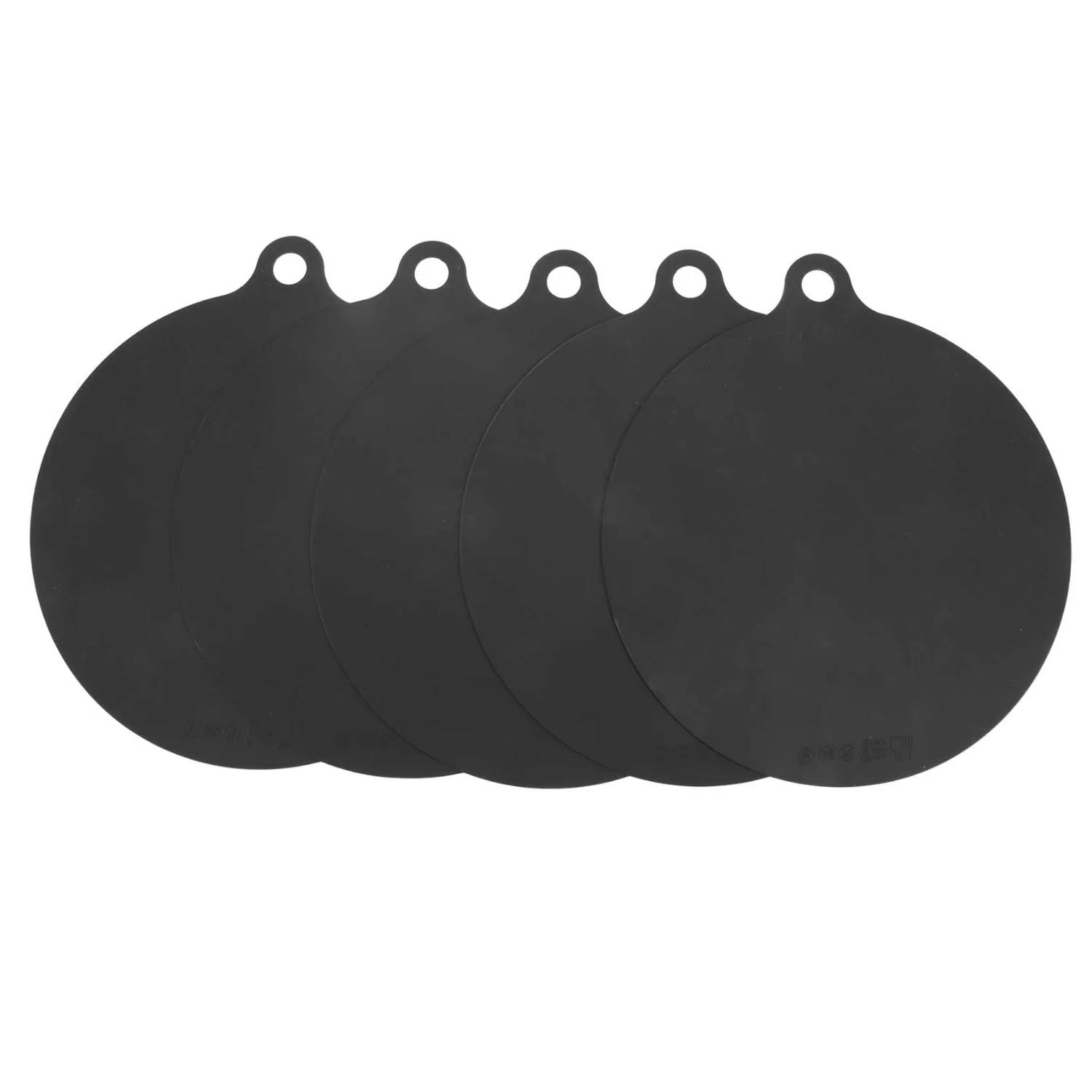 

Sreuyong 5-Pack Silicone Induction Cooker Protector Mats Black 22cm Diameter Heat-Resistant Non-Slip Scratch Guard Pads