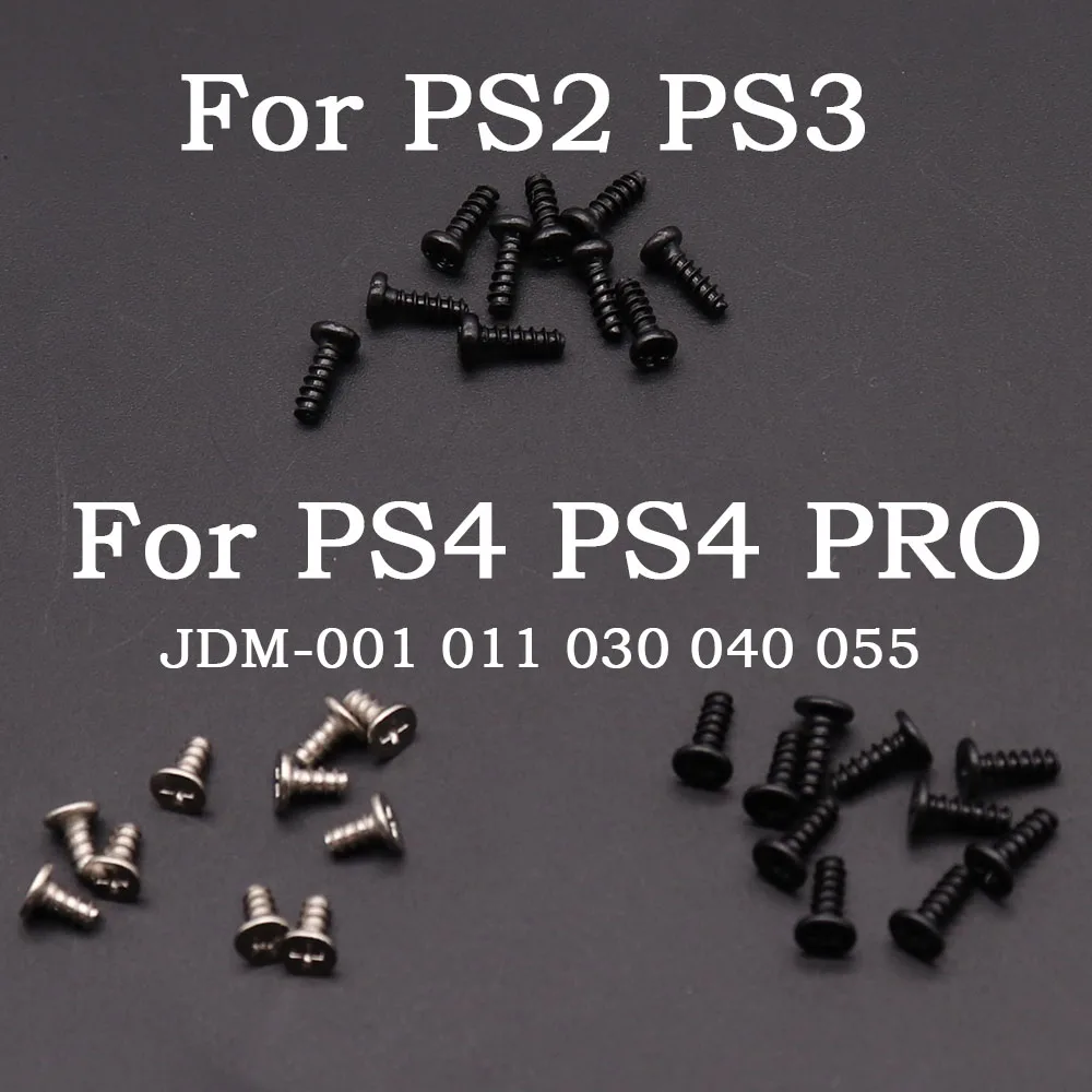 10pcs~20pcs For Sony PS3 PS2 PS4 JDM-001 011 030 040 055 Controller Philips Head Replacement Screw Set Screws