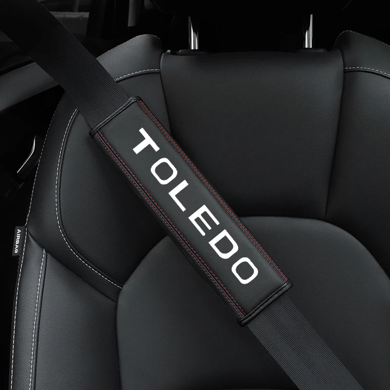 

1pcs Car Seat Belt Cover Shoulder Strap Pad Auto Accessories for For Toledo Auto Interior Decor Accessory