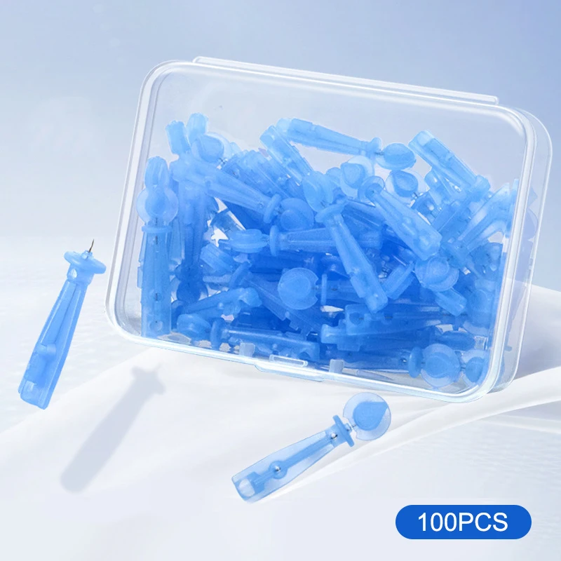 50/100 Uds aguja desechable para acné agujas removedoras de acné espinillas puntiagudas tamaño de herida pequeña herramienta de belleza para el cuidado de la piel de grano de grasa