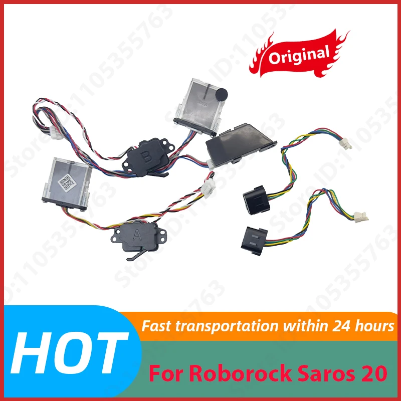 Original Cliff Harness Assembly Spare Parts For Roborock Saros 20 Robot Vacuum Cleaner Cliff Sensor Accessories