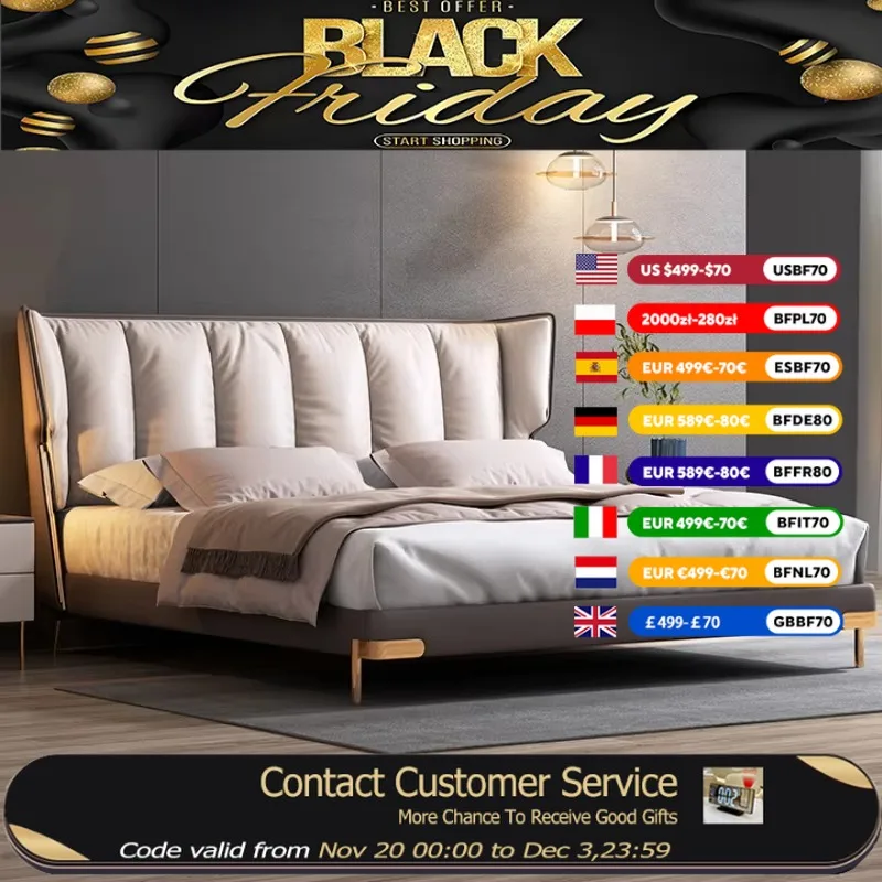 

Adult Queen Size Double Bed Comforter Headboard Headboards Full Size Bed Living Room Bedframe Lit 2 Personnes Home Furniture