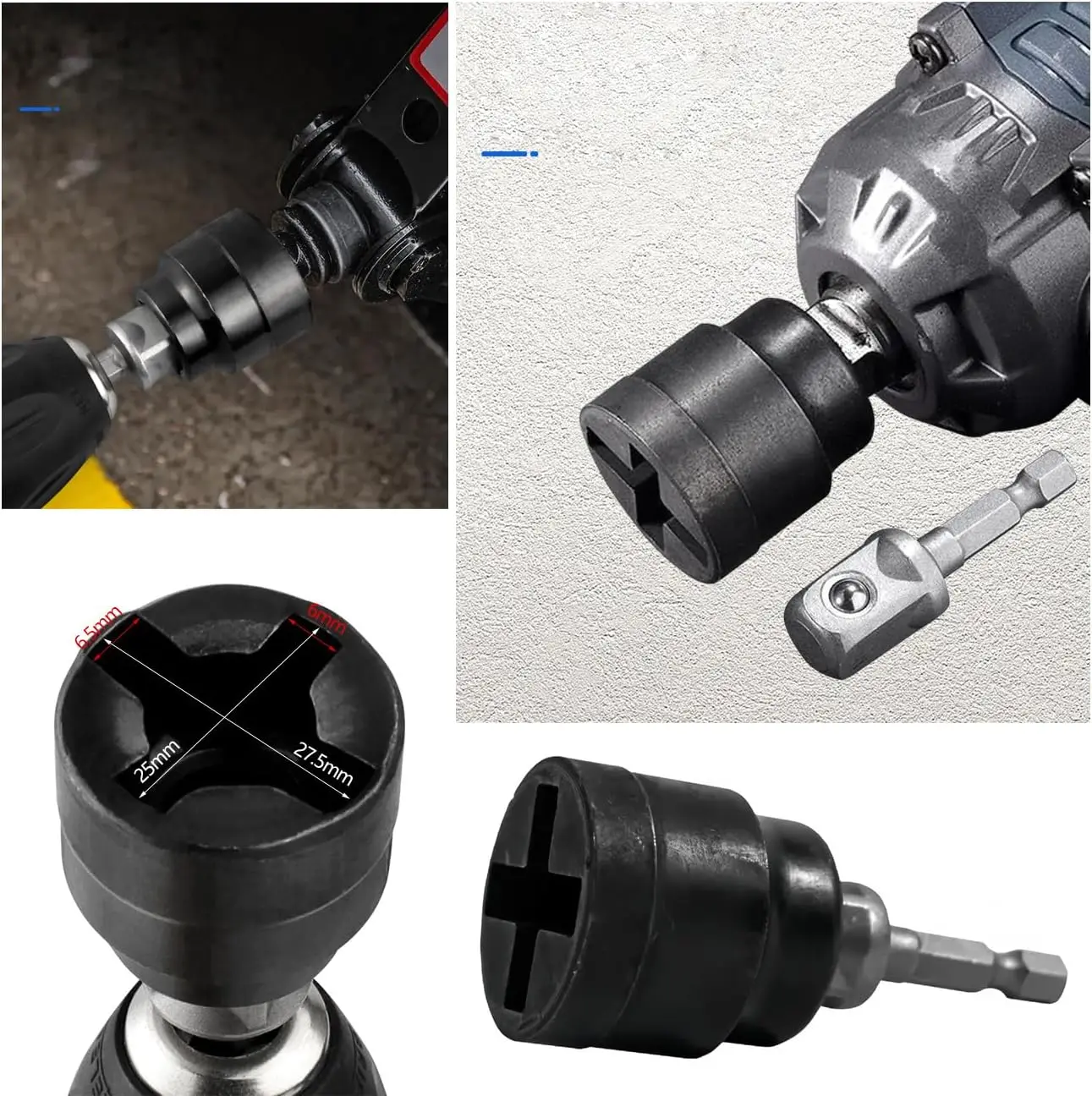 Hochleistungs-Anhänger-Wagenheber-Bohrer-Adapter aus Stahl, elektrischer Aufsatz für die Nivellierung von Booten und Wohnmobile, schnelle Installation, stabiler Notfall-Werkzeugsatz – Detail 8