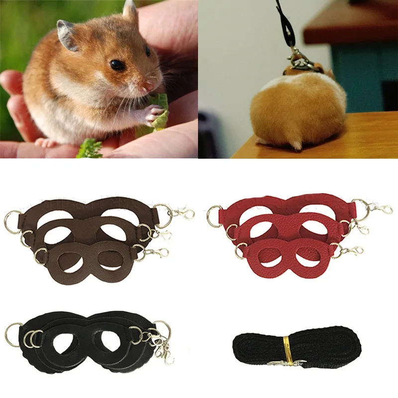 Hamster Squirrel Small Pet Chest Strap Leash Traction Rope Sugar Glider Outdoor Traction Rope Small Pet Windproof Anti Lost Rope