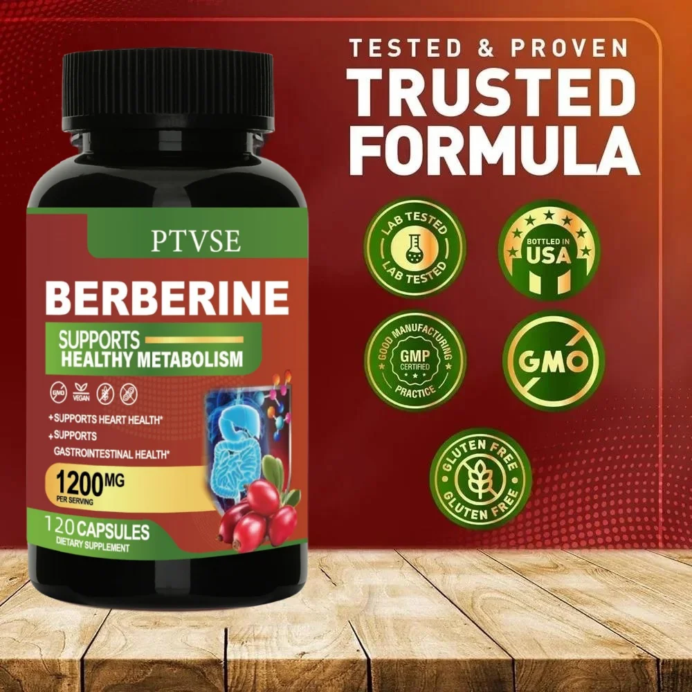 Berberine  Capsule Antioxidant Supports Immune System, Cardiovascular & Gastrointestinal Function