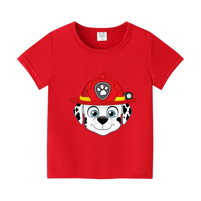 PAWs Patrols Everest T-Shirt Summer Boy Girl Cute Anime Cotton Chase Skye Tees Shirt Rocky Rubble Top Kid Clothing Birthday Gift