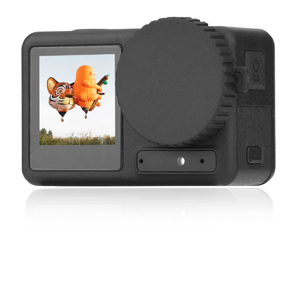 TPU Sportcamera Lenshoes Anti-Kras Beschermhoes Schokbestendige Lens Beschermkap Anti-Vlek Voor Dji Osmo Action 4/3