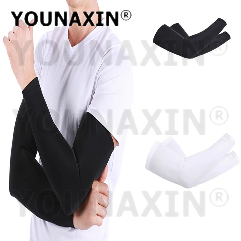 

1 Pair Unisex Sunscreen UV Sleeves Outdoor Football Basketball Brace Knee Pad Volleyball Running Cycling Child Sports Arm Guard