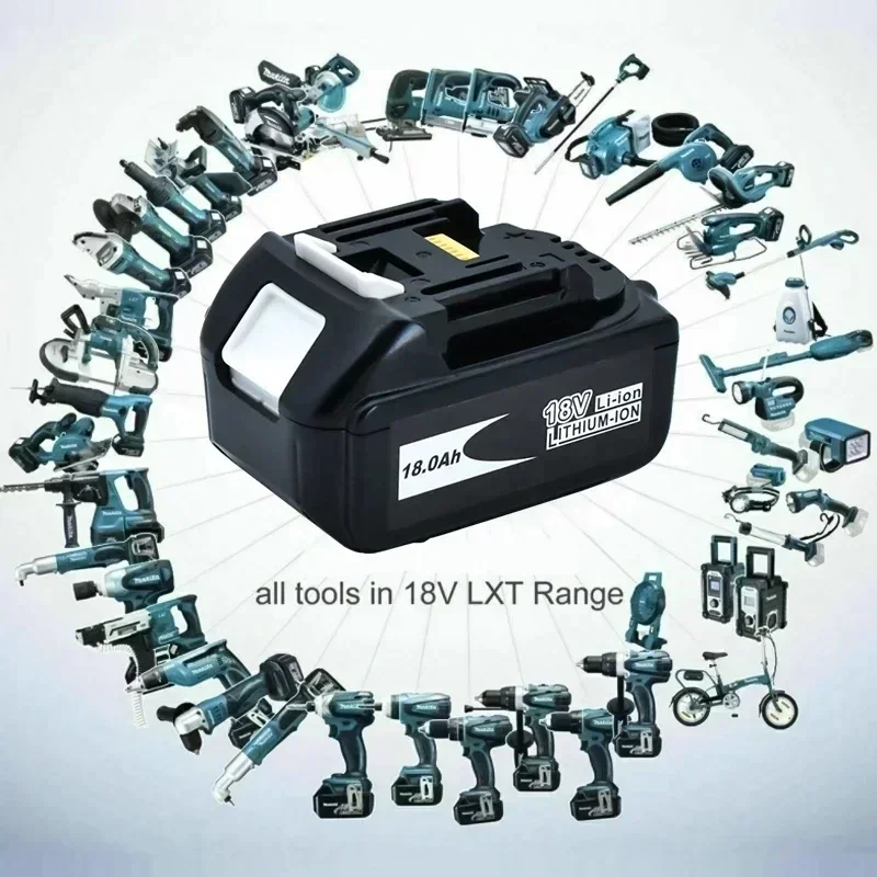 For Makita 18V 18000mAh 18.0Ah Rechargeable Power Tools Battery with LED Li-ion Replacement LXT BL1860B BL1860 BL1850