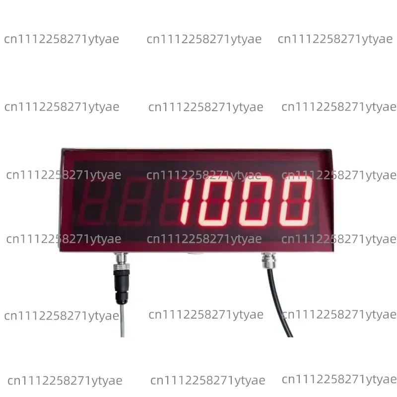 RH60 digital counter, seven-segment six-position display, stainless steel 60mm 230 Vac input