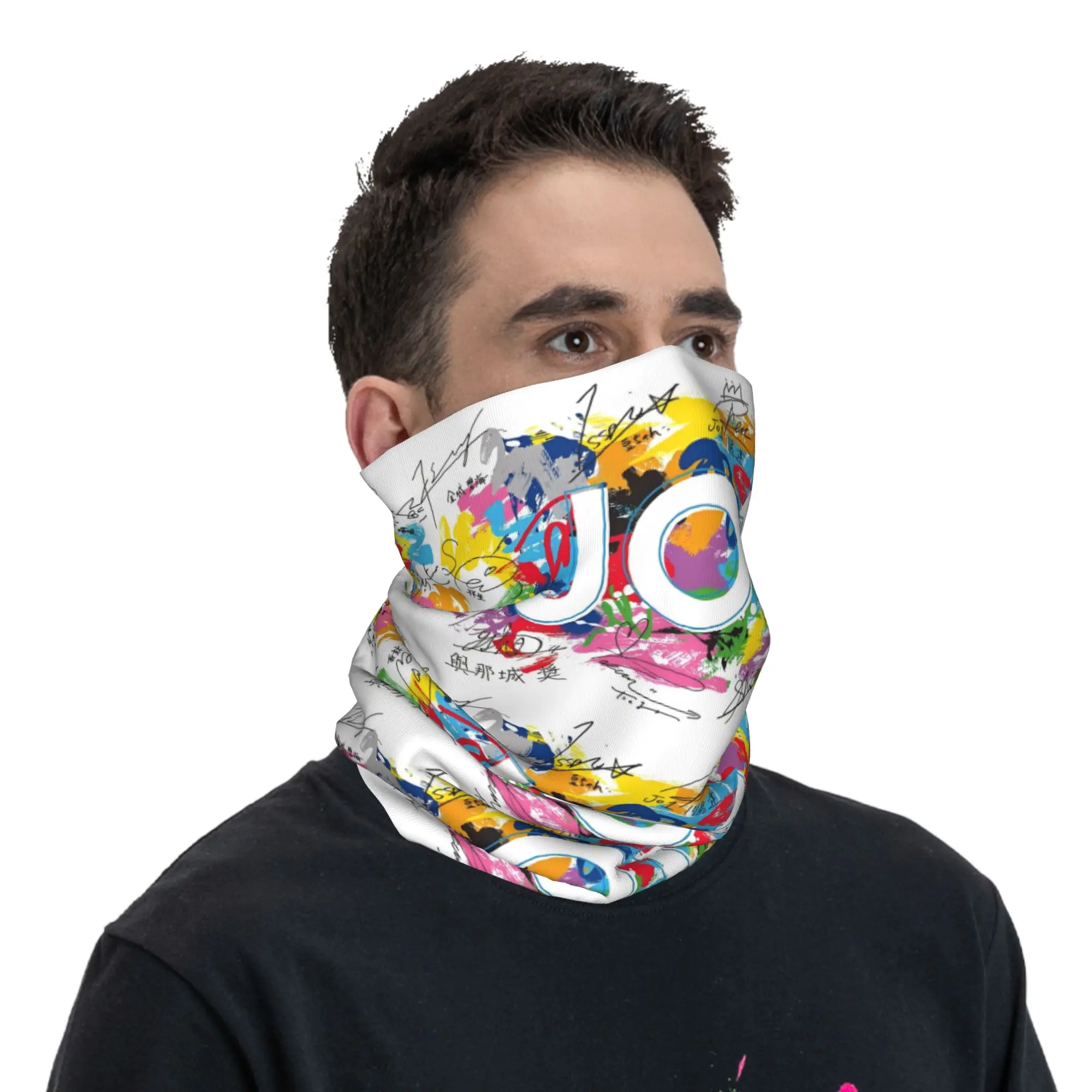 مخصص JO1 اليابانية الصبي الفرقة باندانا الرقبة أدفأ الرجال النساء الشتاء المشي لمسافات طويلة التزلج وشاح الجراب واقي الوجه #5