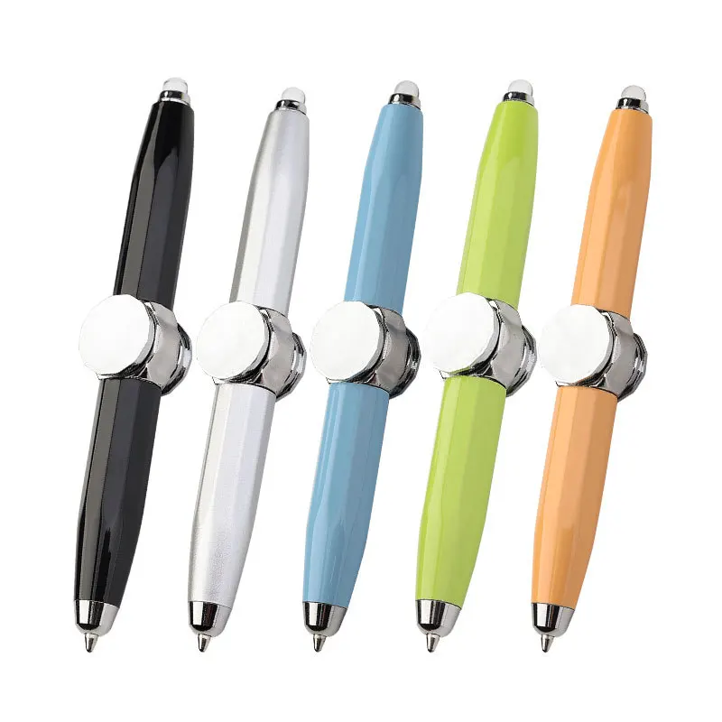 Creative Fingertip Glow Pen Multi-Function Light-Emitting Pens Student Write Decompression Ballpointpen WIth LED Light