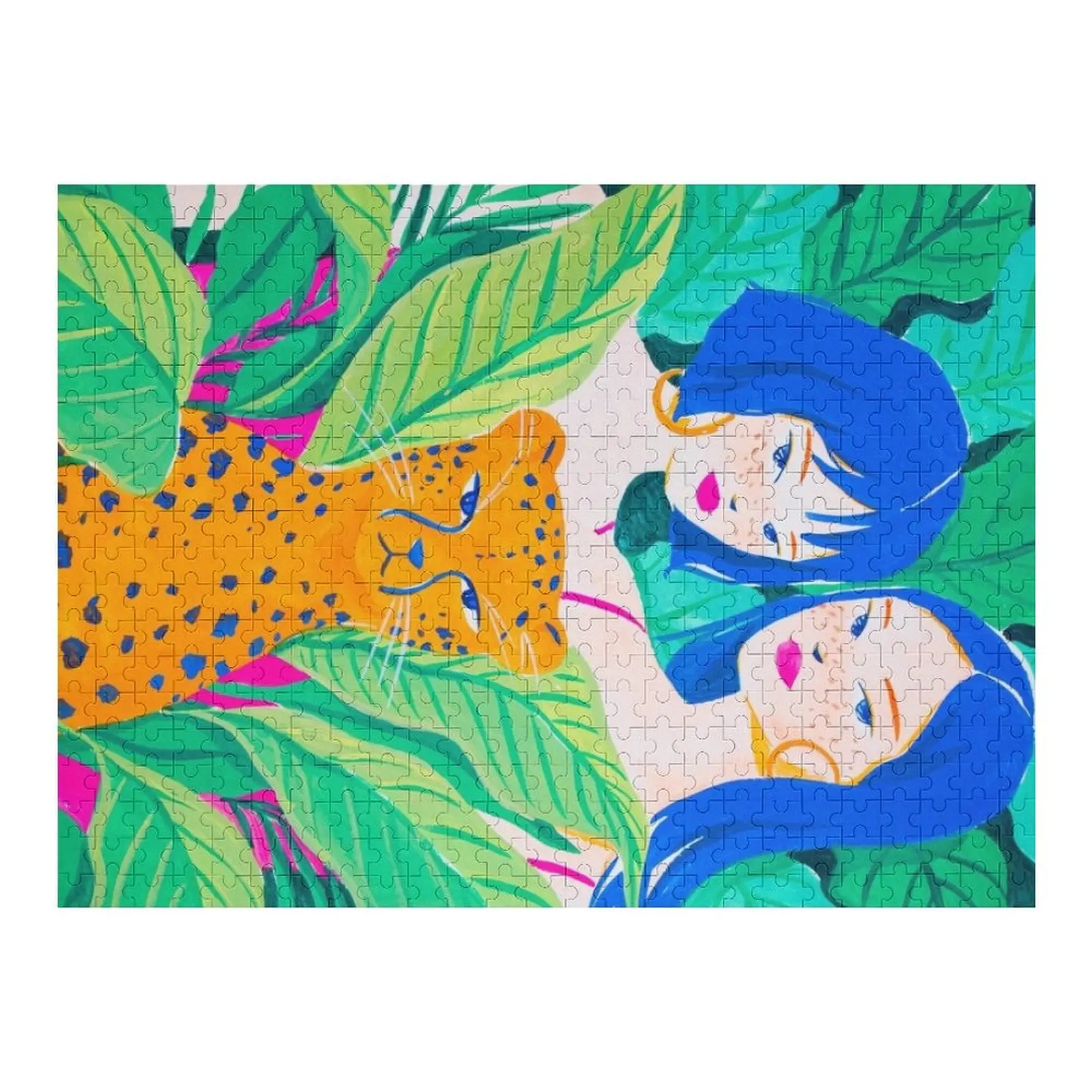 Jungle Friends Puzzle für Erwachsene, Holzpuzzle für Babys, Holzpuzzle für Erwachsene