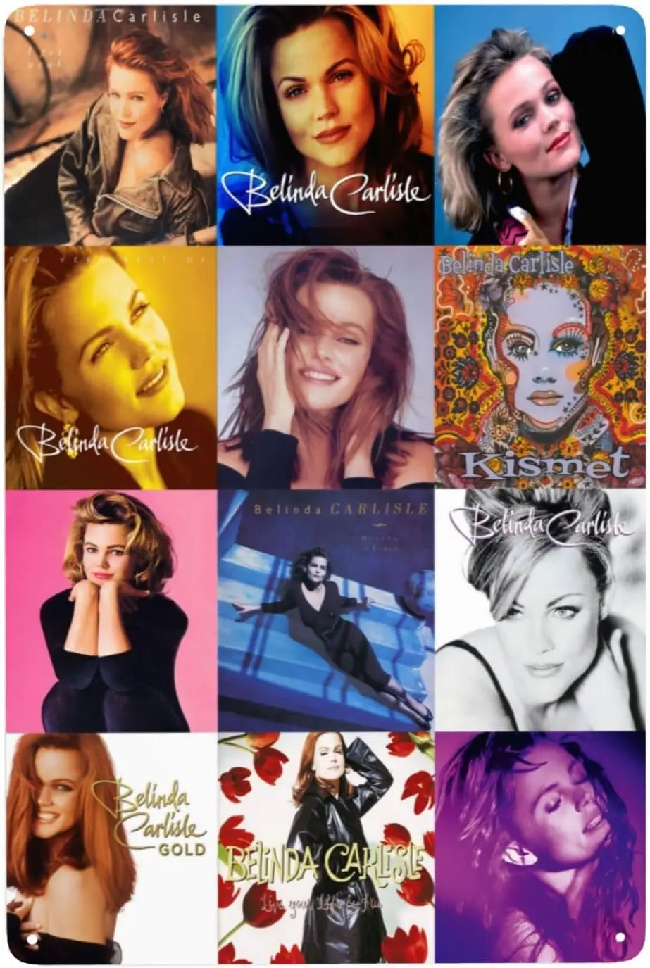 OBLUE Belinda Singer Carlisle Metal Tin Sign Novelty Plaque Tin Sign Retro Wall Decor for Home Gate Garden Bars Store Pubs  sign